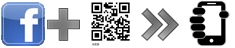 Facebook profile page via a QR code